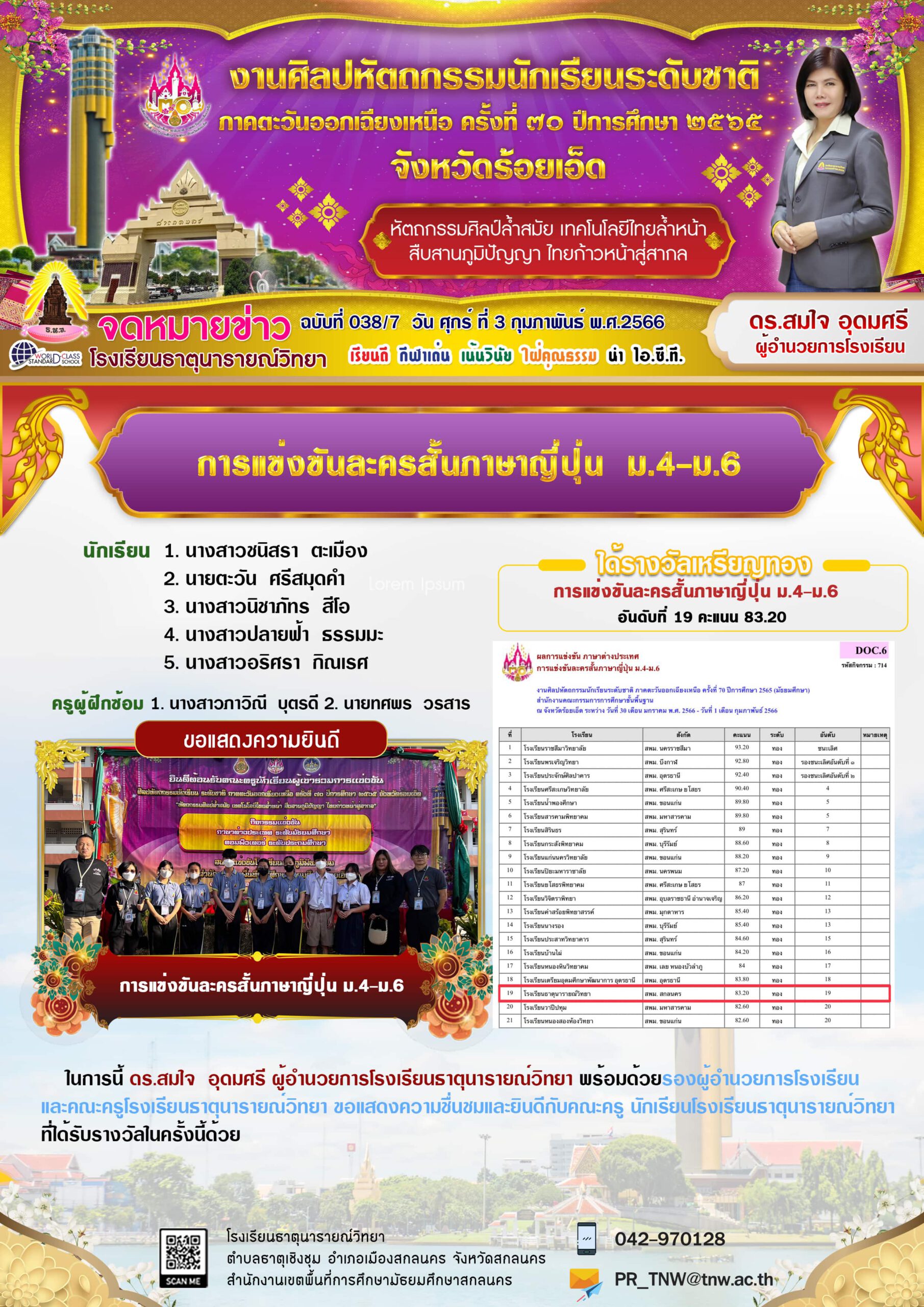 ศิลปหัตถกรรมครั้งที่ 70 ภาษาต่างประเทศ 4